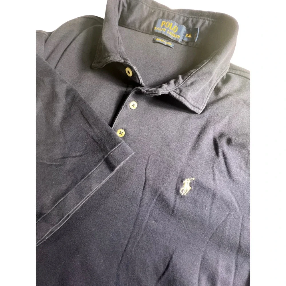 Polo Ralph Lauren Men's Navy Blue‎ Pima Cotton Classic Fit Polo Shirt XXL